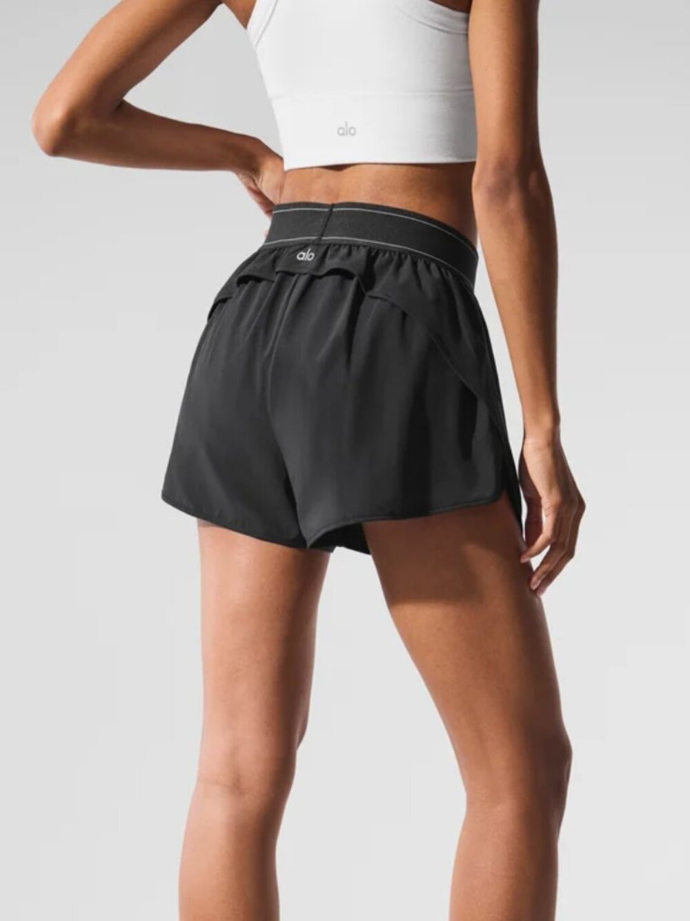 Brand New ALO Yoga🏸Black Match Point Short Relaxed Fit - Picture 8 of 9